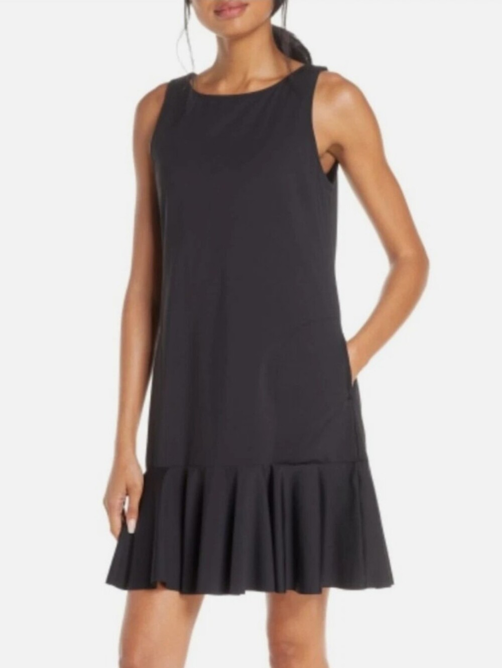 Tommy Bahama Flounce Navy Spa Dress Size M